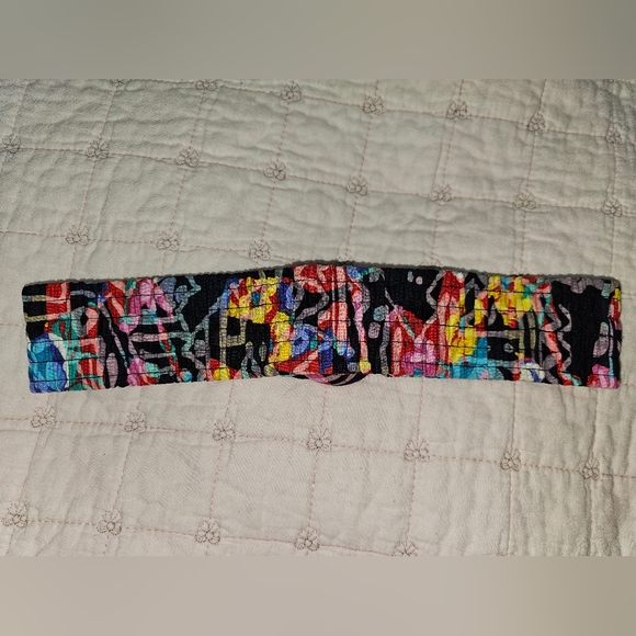 Vintage Multi Color Stretch Belt Knotted  Buckle Size Small - Picture 3 of 5